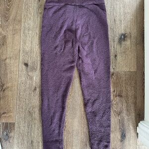Womens ECHT Plush Fleece Leggings - Purple